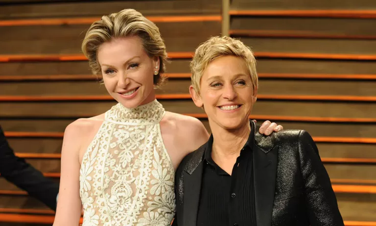 ELLEN DeGeNERES WISHES HER LOVER PORTIA DE ROSSI A HAPPY 12TH ANNIVERSARY.