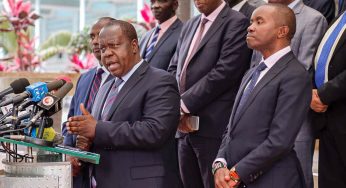 MATIANGI URGES CORPORATES NOT TO PAY PROTECTION BRIBES
