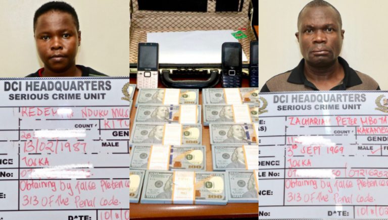 COUPLE ARRESTED FOR CONNING NAIROBI WOMAN KSH.11M IN FAKE DIAMOND DEAL