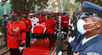 DIGNITARIES ARRIVE IN KENYA IN PARLIAMENT TO PAY LAST RSPECTS TO FORMER PRESIDENT KIBAKI
