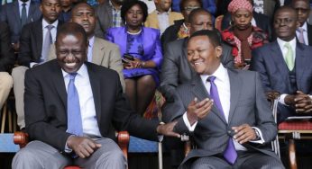 DP RUTO WELCOMES ALFRED MUTUA TO KENYA KWANZA