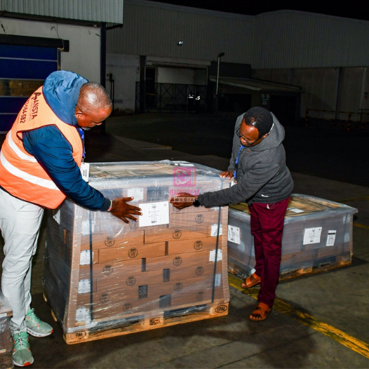 IEBC receives ballot papers at JKIA ahead of the May 14 Emurua Dikirr Constituency by-elections
