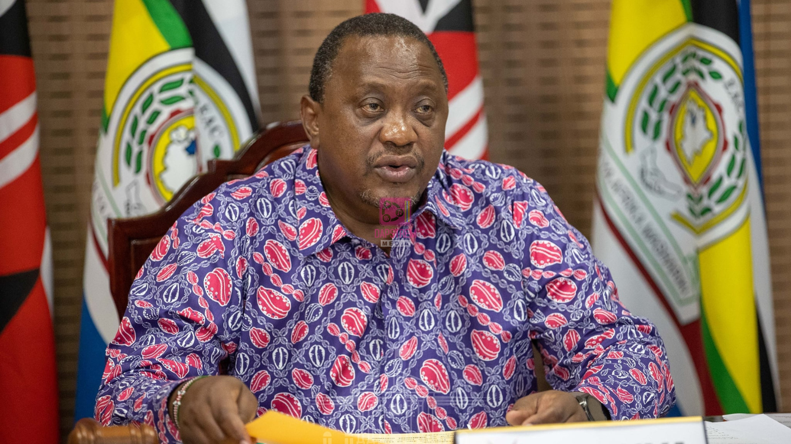 Former President Uhuru Kenyatta Lands in Gabon for African Peace and Security Summit