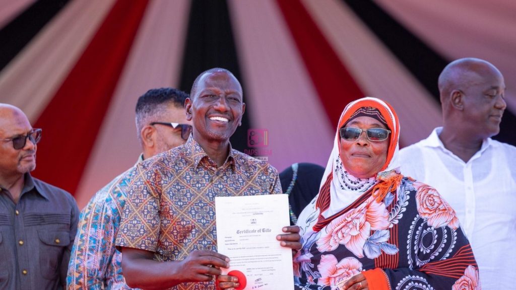 President Ruto Hands Over 33,000 Title Deeds to Coast Families