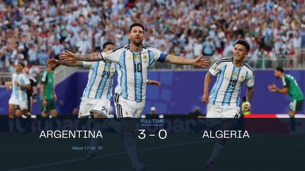 Argentina Celebrate Historic World Cup Night as Messi Inspires 3-0 Victory Over Algeria