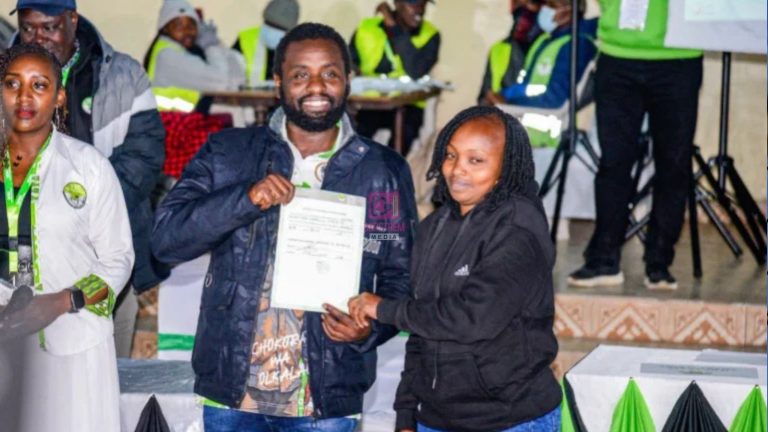 DCP Candidate Sammy Kamau Waweru Wins Ol Kalou Parliamentary Seat in Landslide Victory