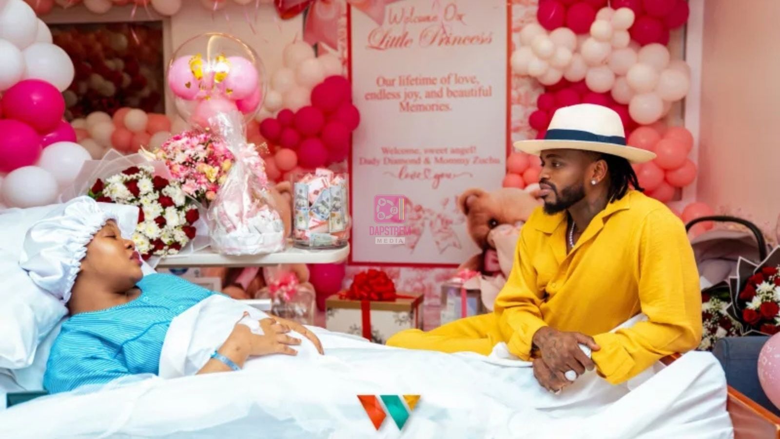 Diamond Platnumz and Zuchu Baby: Heartwarming Moments as the Couple Brings Their Newborn Home